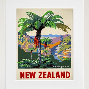 New Zealand Travel Art Sign Wall Decor Poster Print XR311 image 1