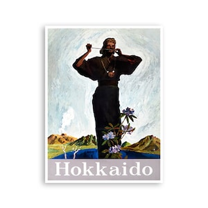 Hokkaido Art Japanese Decor Japan Travel Poster Vintage Asian Home Decor (XR4373)