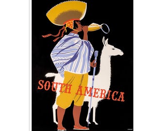 Zuid-Amerika Art Travel Poster Print Home Wall Decor (XR2194)