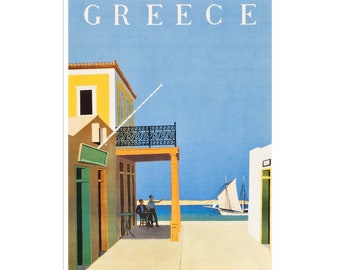 Greece Art Vintage Travel Poster Print Home Wall Greek Decor (XR2365)