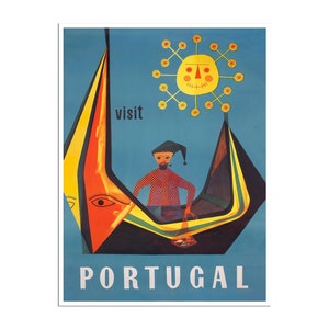 Póster de viaje vintage de arte portugués Impresión de póster portugués (XR4739)