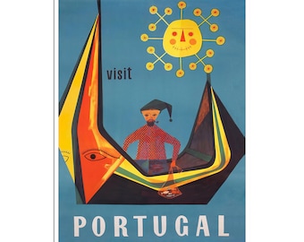 Portugal Art Vintage Travel Poster Portuguese Poster Print  (XR4739)
