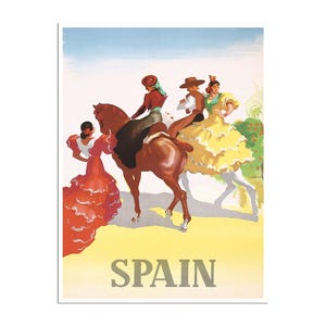 Spain Travel Poster Spanish Art Print Vintage Home Decor (ZT213)