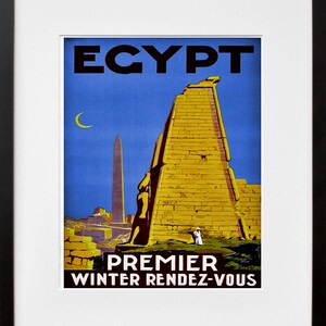 Egypt Art Travel Poster Egyptian Print Home Decor (ZT359)