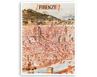 Firenze Wall Art Italy Florence Travel Poster Tourism Print (XR3846)