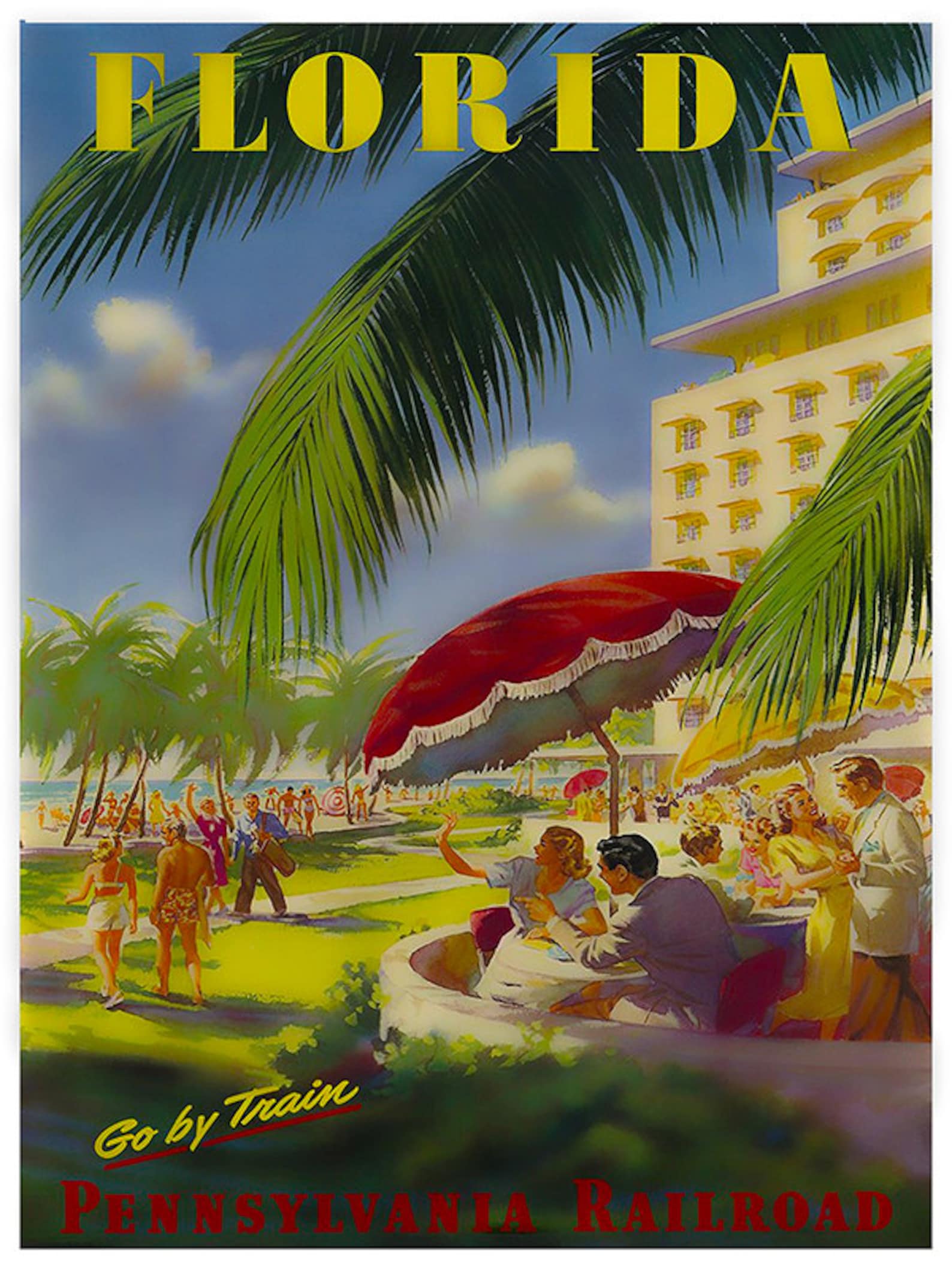 Florida Wall Art Print America Vintage Travel Poster TR79 Etsy