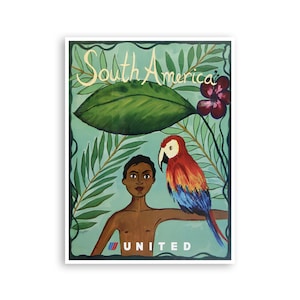 South America Poster Art Travel Print Home Wall Decor (XR4025)