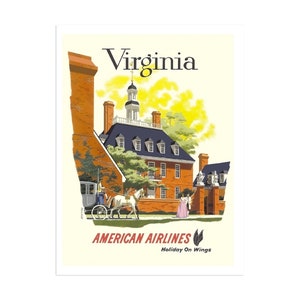 Virginia Travel Poster Home Decor Wall Art Print (XR1028)