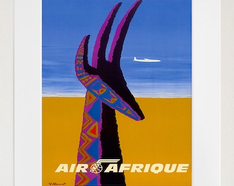 Afrika reisposter Afrikaanse vintage kunstdruk (TR142)
