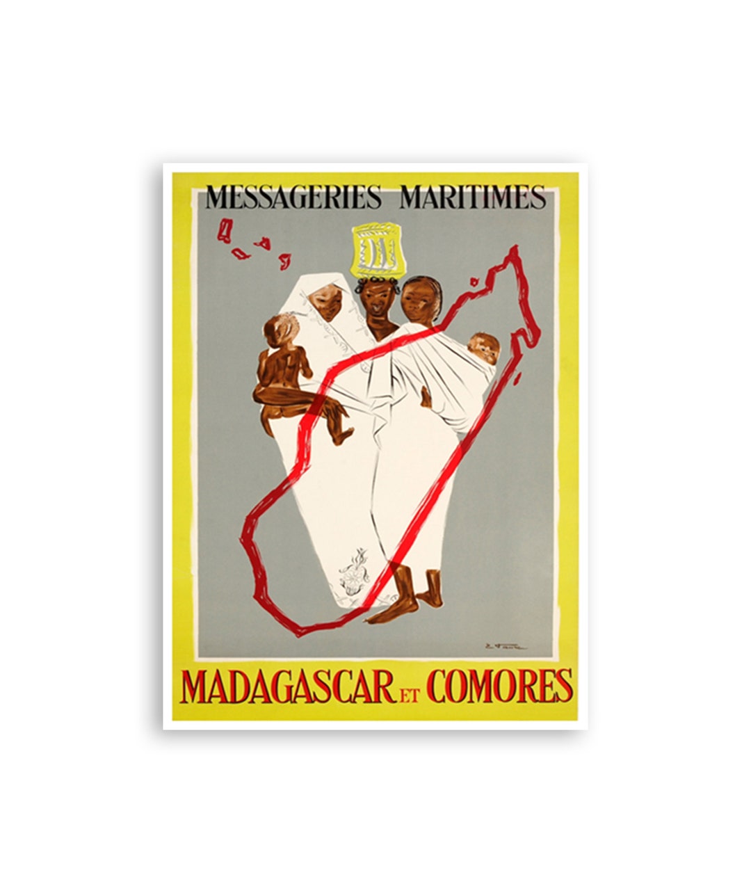 Madagascar Art Travel Poster Africa Print Home Decor (XR2997) - Etsy
