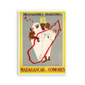 Madagascar Art Travel Poster Africa Print Home Decor (XR2997)