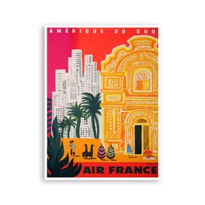 South America Art Travel Poster Print Retro (XR3400)