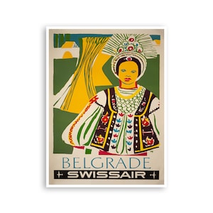 Belgrado Servië kunst reizen poster toerisme print (XR3092)