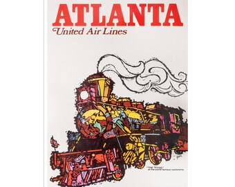 Travel Art Atlanta Print Poster Georgia Vintage Home Decor (XR1917)