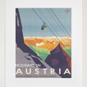 Art Austria Poster Travel Print Vintage Austrian Home Decor (ZT103)