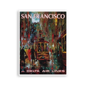 San Francisco Wall Art Print Travel Poster Home Decor (XR2968)
