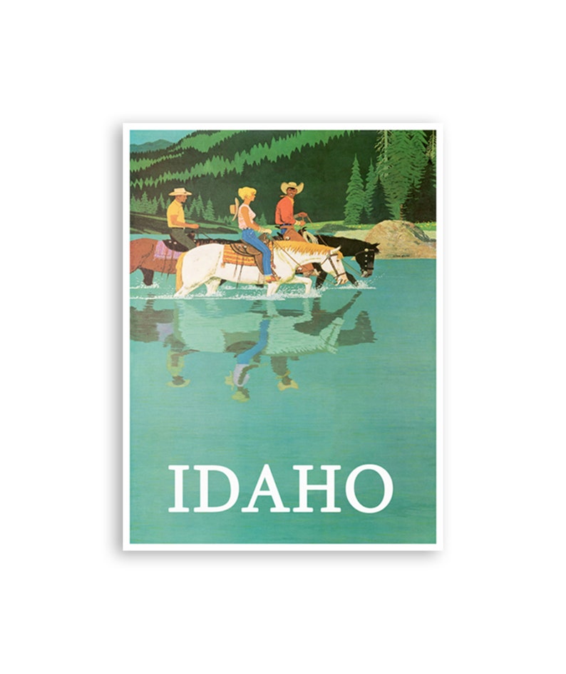 Idaho Wall Art Travel Poster Vintage Home Decor (XR3122) - Etsy