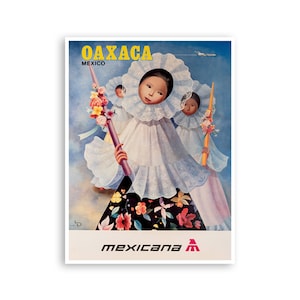 Oaxaca Wall Art Travel Poster Mexico  (XR1952)