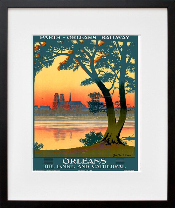 French Travel Poster France Art Print Home Decor (XR174) - Etsy