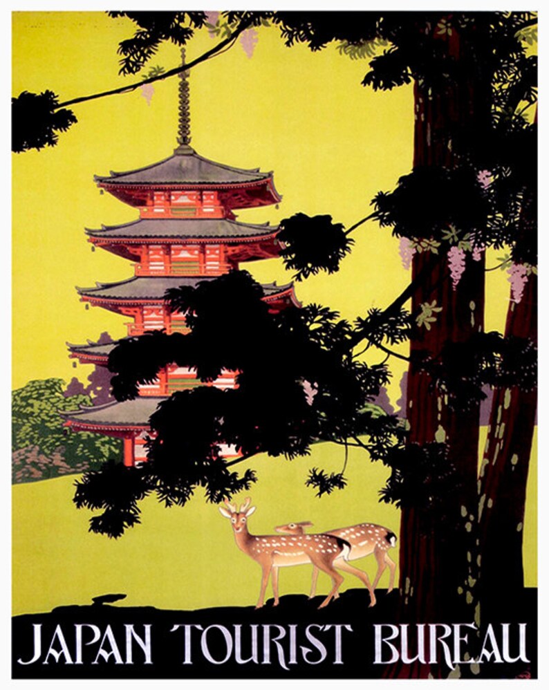 Japan Travel Art Poster Print Japanese Wall Decor (XR131) - Etsy