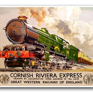 Railways Travel Poster Railroad Art Train Print (XR703)a