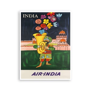 India Travel Poster Indian Art Print Retro Decor (XR3025)