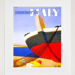 Italian Travel Poster Italy Art Print Retro (TR119)