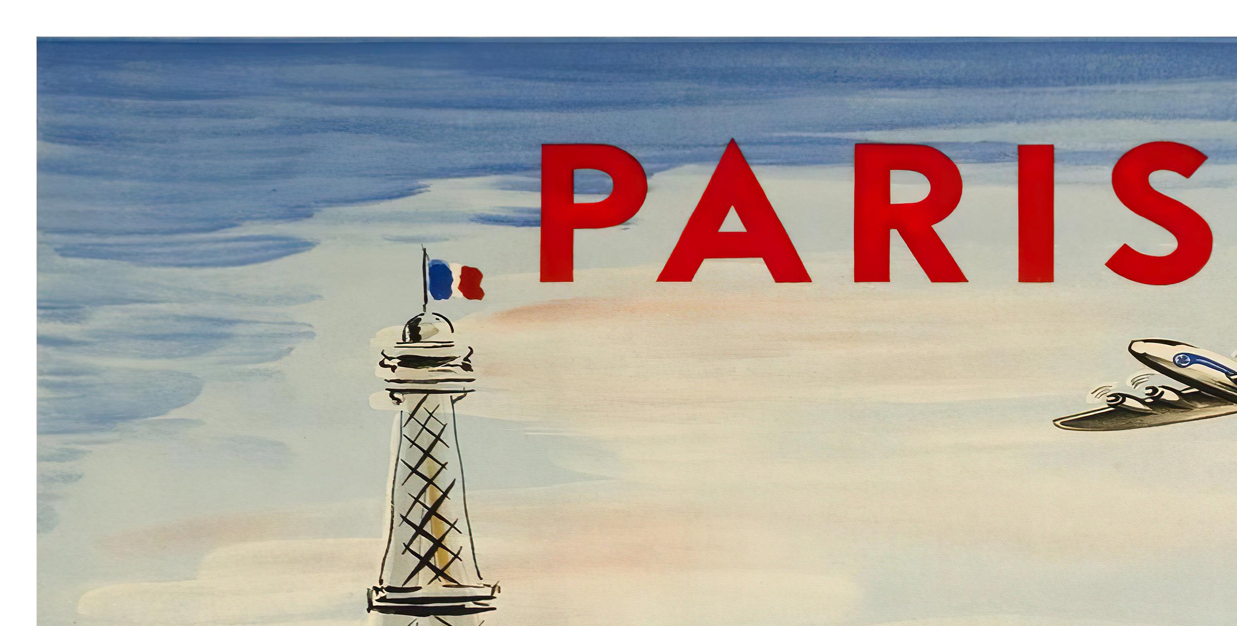 Paris Travel Art France Poster Print French Vintage Home Decor
