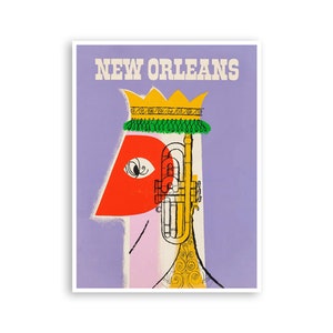 New Orleans Art Vintage Mardi Gras Travel Poster Wall Print Home Decor (XR3173)