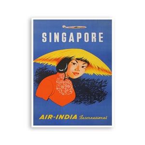 Singapore Wall Art Travel Poster Asian Print (XR3202)a