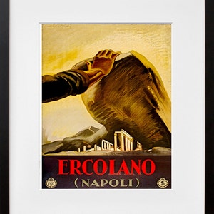 Póster de viaje a Italia, impresión artística para pared de Nápoles (ZT328)
