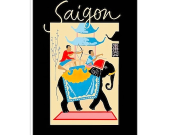 Póster de viaje de Ho Chi Minh, arte de Vietnam, impresión de Saigón, decoración asiática para el hogar (XR4533)