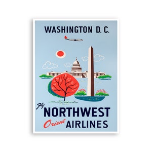 Washington DC Art Travel Poster Wall Decor Vintage Print (XR2466)