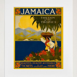 Póster de viaje Jamaica Regalo Impresión artística vintage (TR6)
