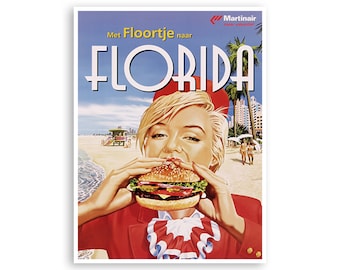 Florida Travel Poster Art Wall Decor Retro Print  (XR3017)