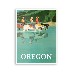 Oregon Wall Art Travel Poster Vintage Home Decor (XR3120)
