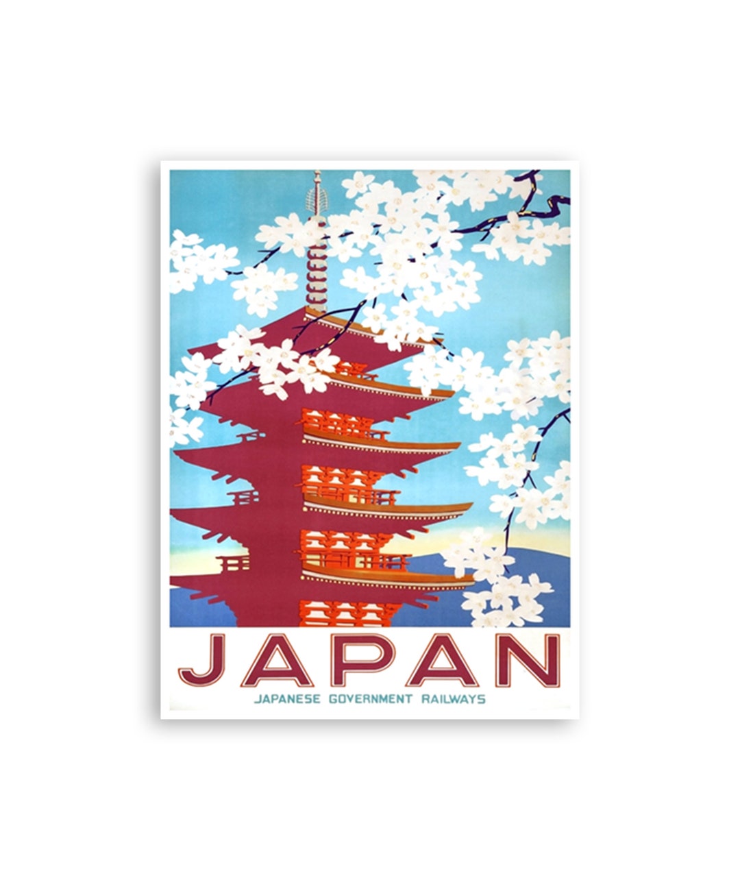 Travel Poster Japanese Art Japan Print (TR53) - Etsy