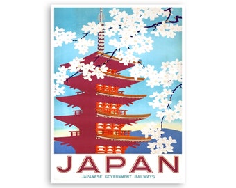 Travel Poster Japanese Art Japan Print  (TR53)