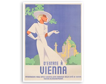 Vienna Austria Print Austrian Art Travel Poster (XR4155)a