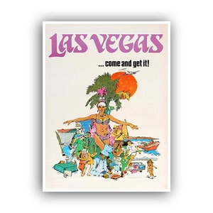 Las Vegas Vintage Travel Poster Nevada Art Print Home Decor (XR1517)