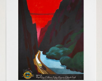 Train Art Travel Poster Railroad Print (TR69)