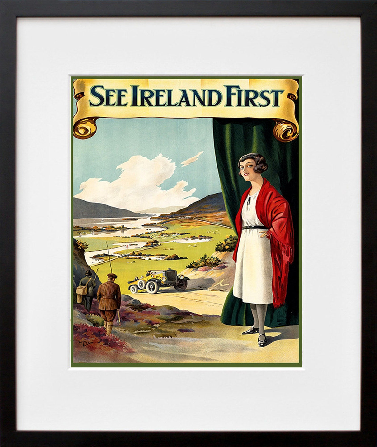 Ireland Travel Poster Irish Decor Wall Art Print ZT265 Etsy
