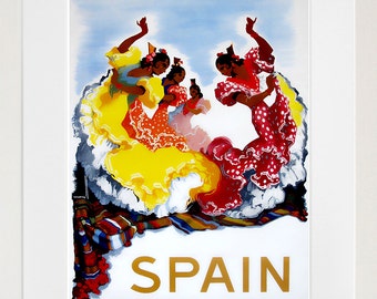 Art Spain Poster Vintage Spanish Travel Print Wall Decor (ZT435)