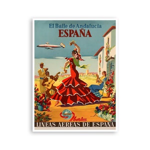 Spain Art Print Travel Poster Spanish Home Decor (XR879)