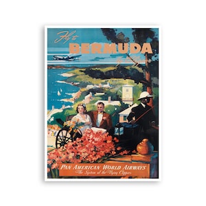 Bermuda Wall Art Print Travel Poster Home Decor (XR2764)