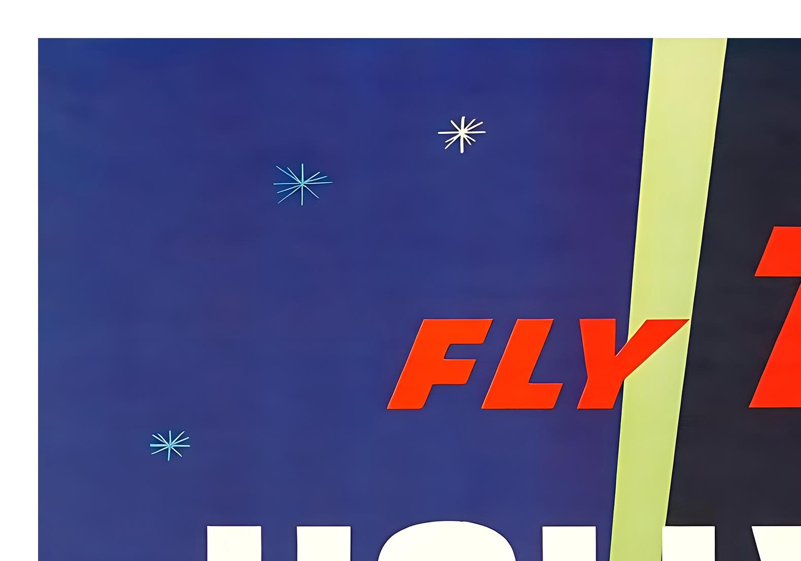 Hollywood Vintage Travel Poster Los Angeles Wall Art Print