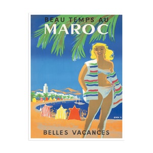 Morocco Travel Art Print Poster Vintage Home Decor (XR2616)