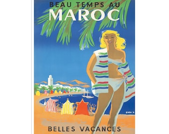 Morocco Travel Art Print Poster Vintage Home Decor (XR2616)