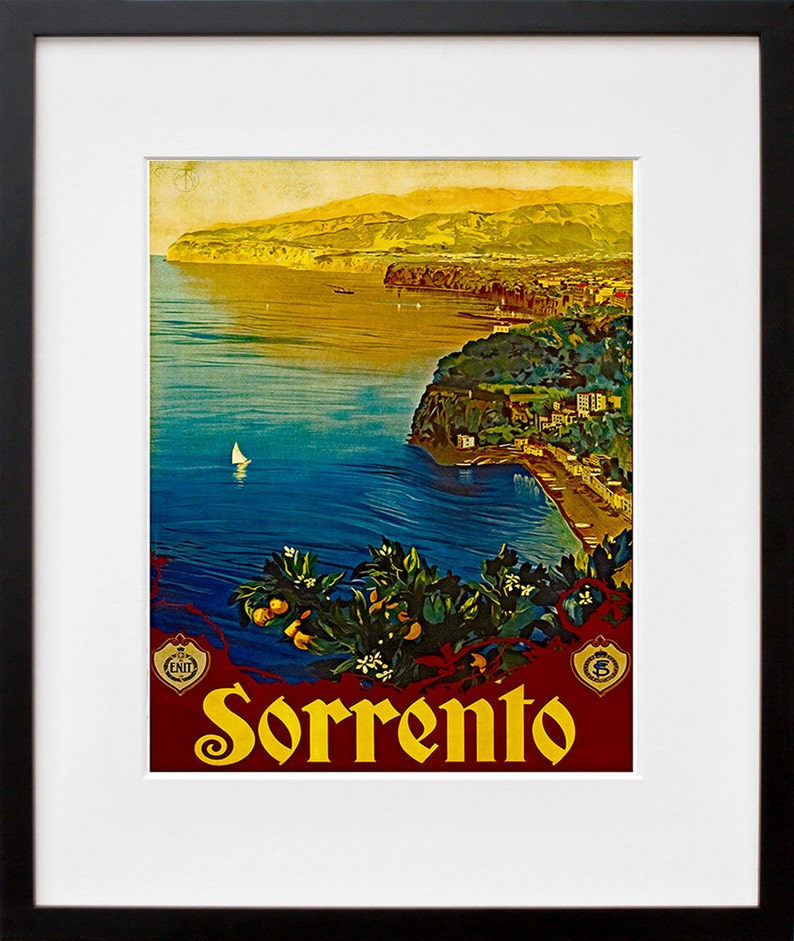 Italy Travel Poster Sorrento Decor Wall Art Print ZT269 image 2