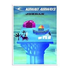 Jordan Travel Art Print Middle Eastern Home Decor Kuwait Poster (XR1020)